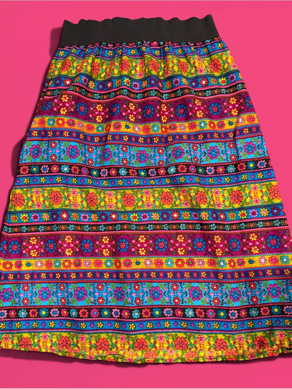VINTAGE Fashion Frocks Colorful Skirt. Collectible With Women Union label.
